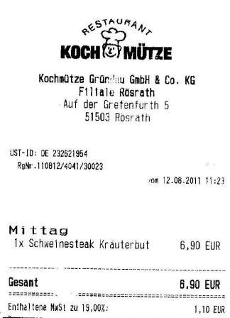 ftag Hffner Kochmtze Restaurant